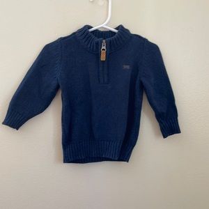 Baby boys quarter zip sweater